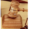 Oak Style Standard Director's Gavel & Sound Block Set